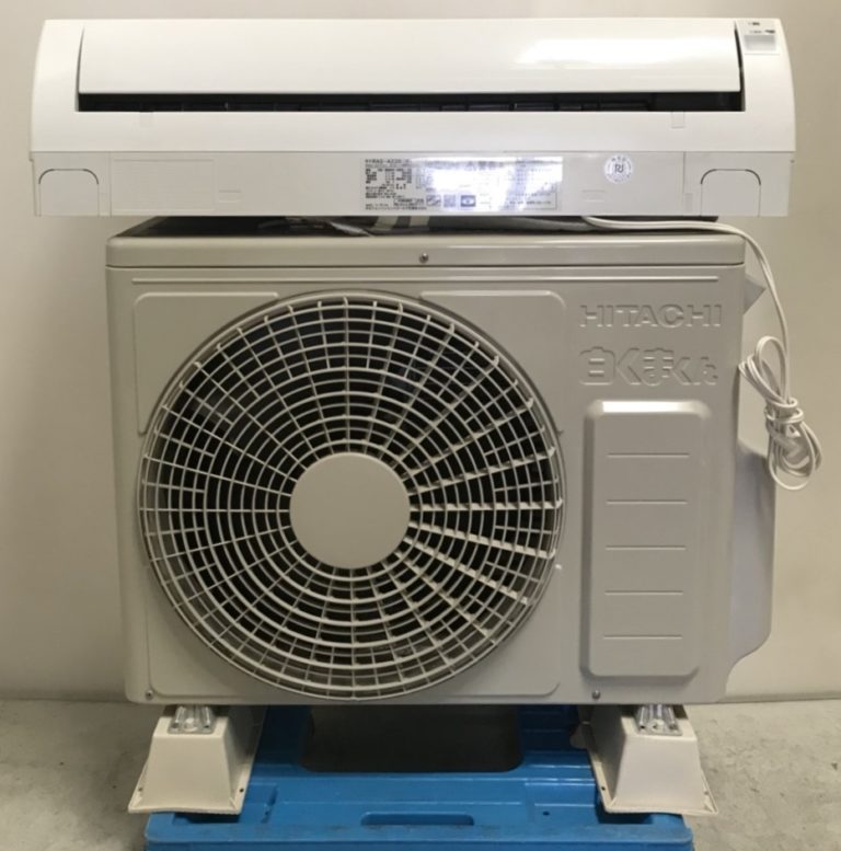 中古】M△日立 ルームエアコン 2.2kw RAS-A22F (32529)+rubic.us